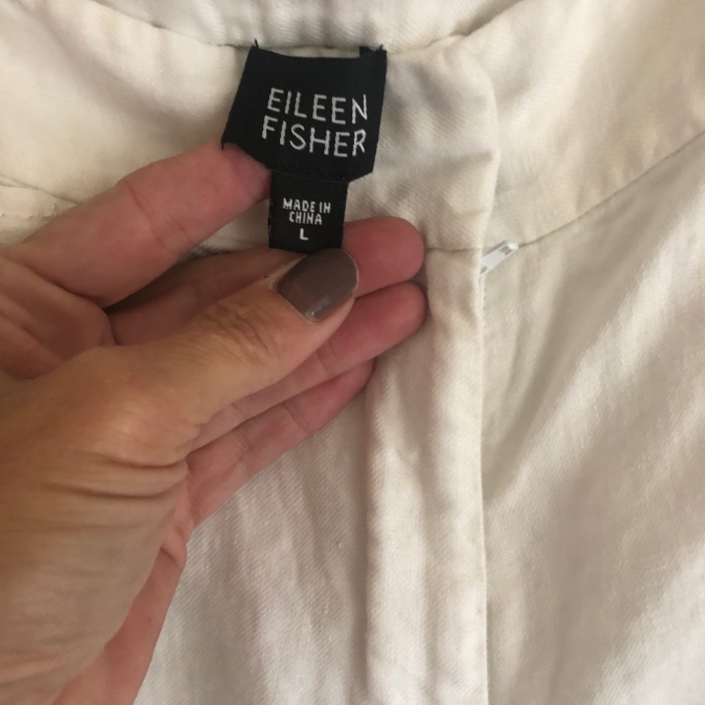 White linen pants size Large